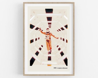 2001: A Space Odyssey Movie Poster - Minimalist Sci-Fi Art Print