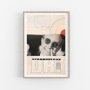 DR STRANGELOVE- movie poster- black and white movies- comedy poster- vintage poster- vintage movie print- art print- old movie poster- bw