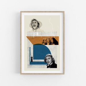 Young Frankenstein- movie poster- minimalist print- sci fi poster- Sci Fi print- funny poster- original poster- mid century- Swiss print-