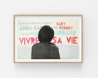Vivre Sa Vie (1962) - Movie Poster - Etsy