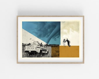 Twister Movie Poster: Minimalist Swiss Design Art Print