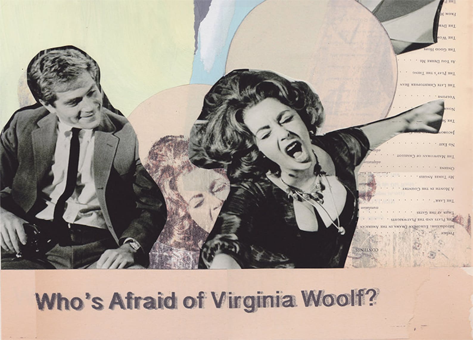 WHO'S AFRAID of VIRGINIA Woolf Movie Poster Abstract | Etsy