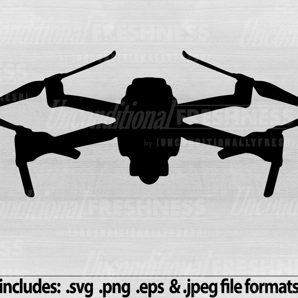 Drone SVG cutting file for Small UAV stickers or shirt iron on shapes outline instant digital download for remote pilot