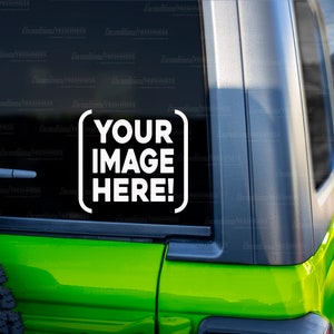 Car mockup, car sticker mockup, vinyl decal mockup, car svg mockup, sticker decal mockup, SUV window mockup, styled stock photo