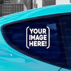 Car mockup, car sticker mockup, vinyl decal mockup, car svg mockup, sticker decal mockup, car window mockup, styled stock photo