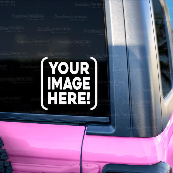 Car mockup, car sticker mockup, vinyl decal mockup, car svg mockup, sticker decal mockup, SUV window mockup, styled stock photo