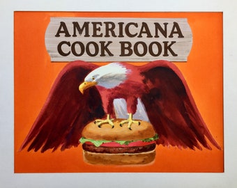 Hand Painted Cookbook Cover Design