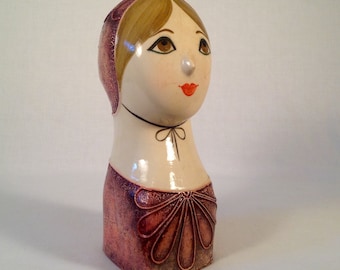 Mexican Gemma Taccogna-Style Papier-mâché Female Head