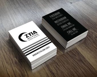 stripe business card etsy