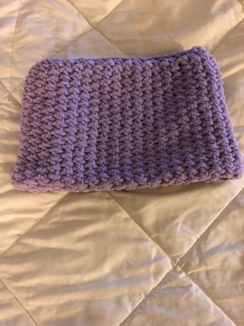 Purple kitty ear hat