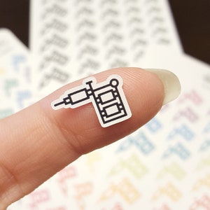 Pegatinas pequeñas de tatuaje con bolígrafo *Pegatinas de papel retiradas* / Cita para tatuaje, Pegatinas para agenda feliz, 420, Diseño de marihuana