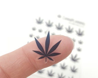 leaf stickers etsy