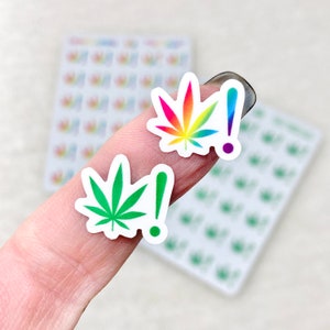 Pegatinas de advertencia de cannabis estilo 2 (vinilo premium) *Producto retirado - stock final* / etiquetas adhesivas de advertencia de comestibles de marihuana