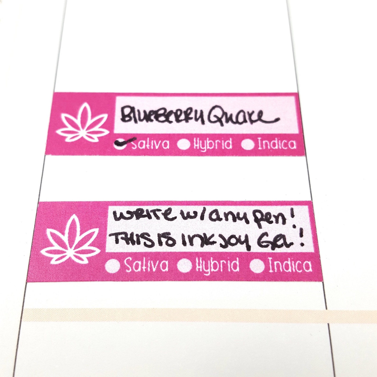Marijuana Strain Tracker Label Stickers stash jar labels | Etsy