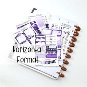 A la carte sheets** Date Night HORIZONTAL Marijuana sticker Kit - BOKEH PURPLE - *Retiring Design - final stock* | 420 Friendly stickers