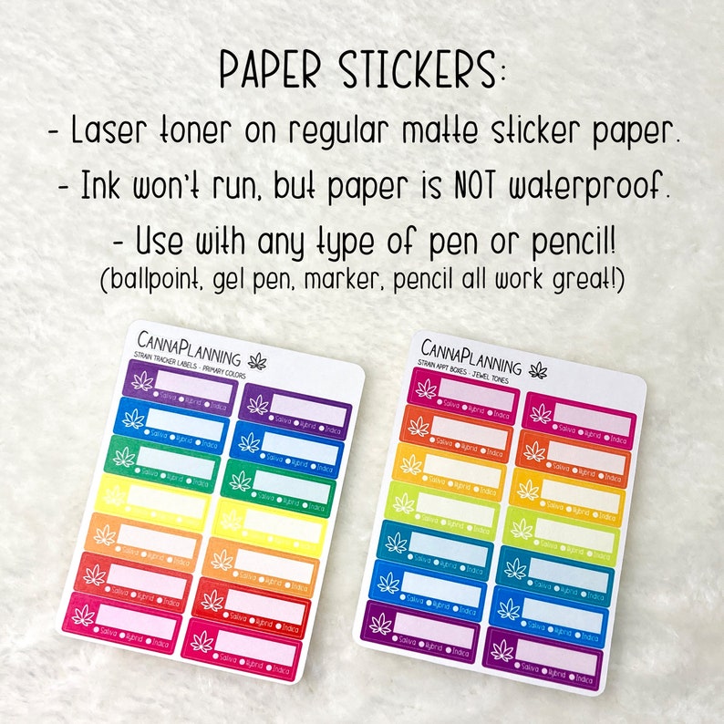 Marijuana Strain Tracker Label Stickers now in Premium Vinyl - Etsy
