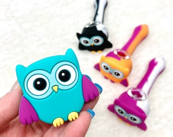 Cute Silicone Owl Pipe | unbreakable pipe, smoking tools, housewarming gift for TOBACCO USE ONLY