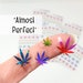 MISFIT/ALMOST PERFECT: Clear Kaleidoscope Foiled Realistic-Style Pot Leaf Stickers | 420 friendly cannabis glitter stickers and planner deco 