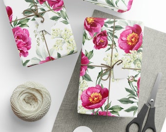 Gorgeous Floral Wrapping Paper - Baby Shower Gift Wrap - Beautiful Elegant Gift Wrap - Mothers Day present paper - Weddding Shower gift