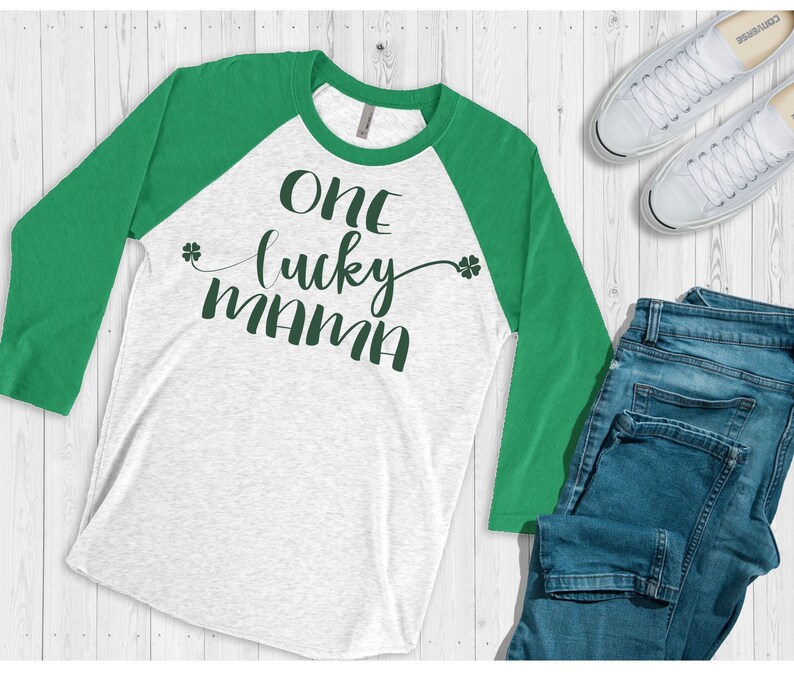 Patricks Day Plaid Lucky Mama Shamrock T Shirt Women Casual O Neck Cute Graphic Tops Tee St