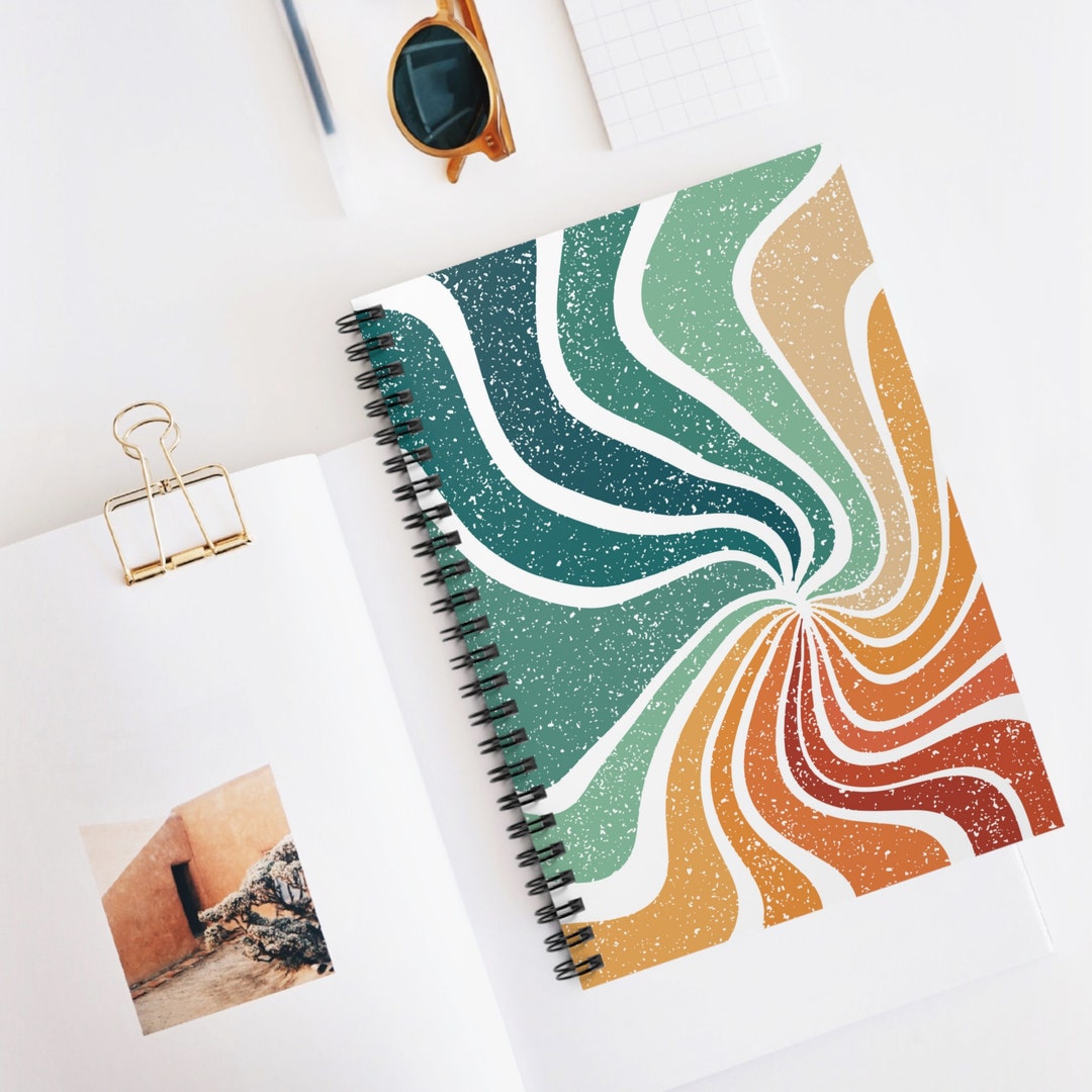 Fun Patterned Notebooks - 8x6 Ruled Line Journal - 8x6 Notebook - Back ...