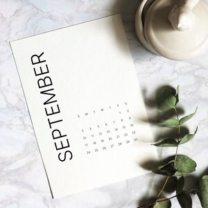 SALE | Printable Calendar | 2023 | Minimalist Design  | 5&quot;x7&quot; | Digital Instant Download