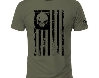American Flag Skull T-Shirt