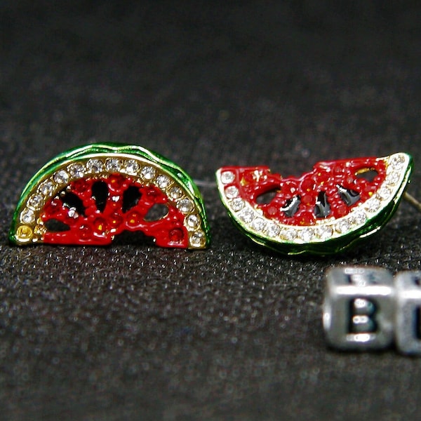 Watermelon Earrings - Etsy
