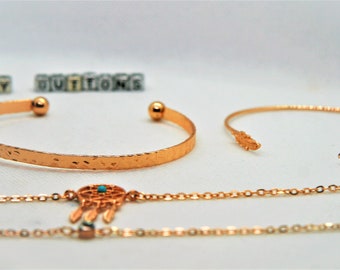 stacking bracelet set 4 piece