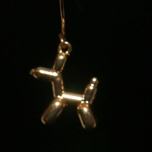Balloon Dog Earrings Unisex Gold