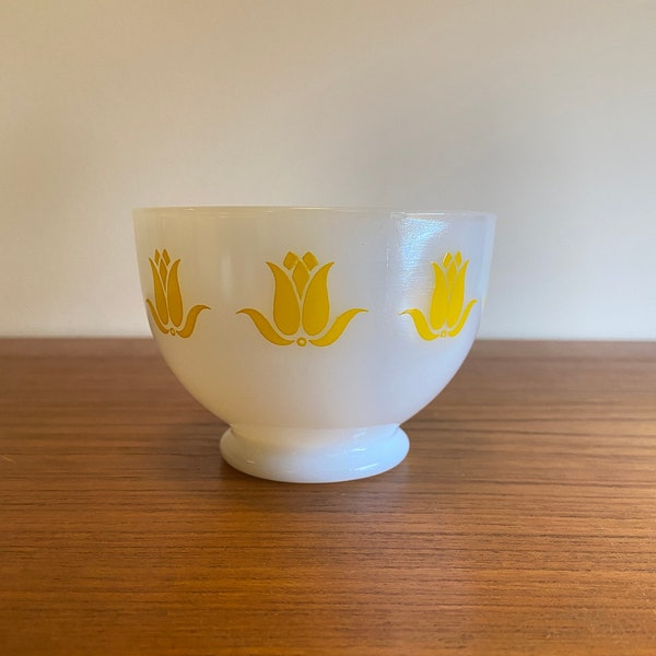 Vintage YELLOW Fire King Cottage Cheese Bowl