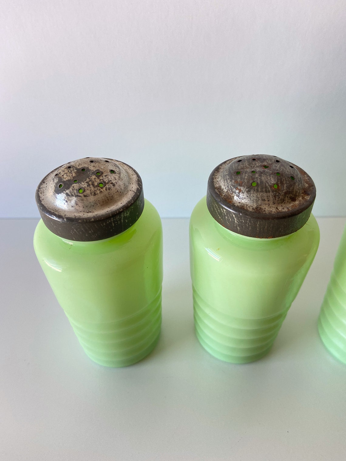 Vintage Jadeite Spice Shaker Etsy