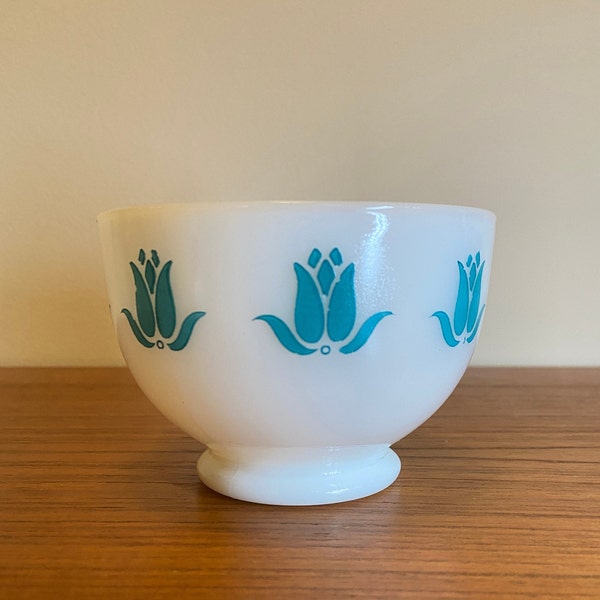 Vintage TURQUOISE/BLUE Fire King Cottage Cheese Bowl