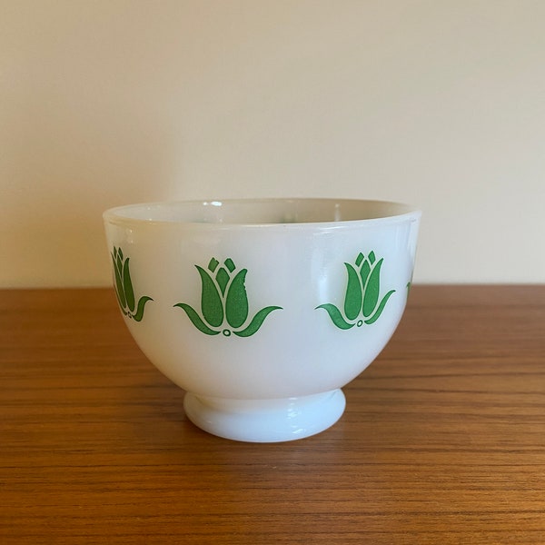 Vintage GREEN Fire King Cottage Cheese Bowl