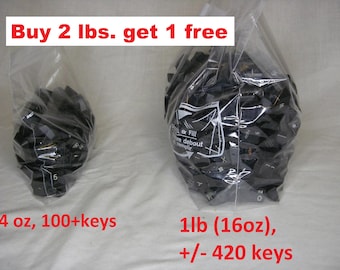 420+ Random Keyboard Keys for Crafts - 1 pound bag  FREE Shipping  Buy 2 lbs and get a 3rd lb FREE!