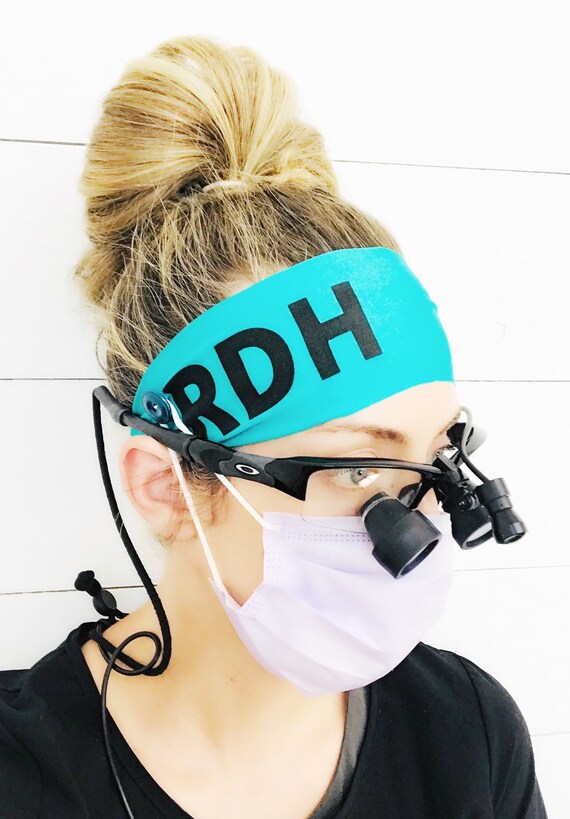 Dental Headbands with buttons. Headbands for Masks. Etsy