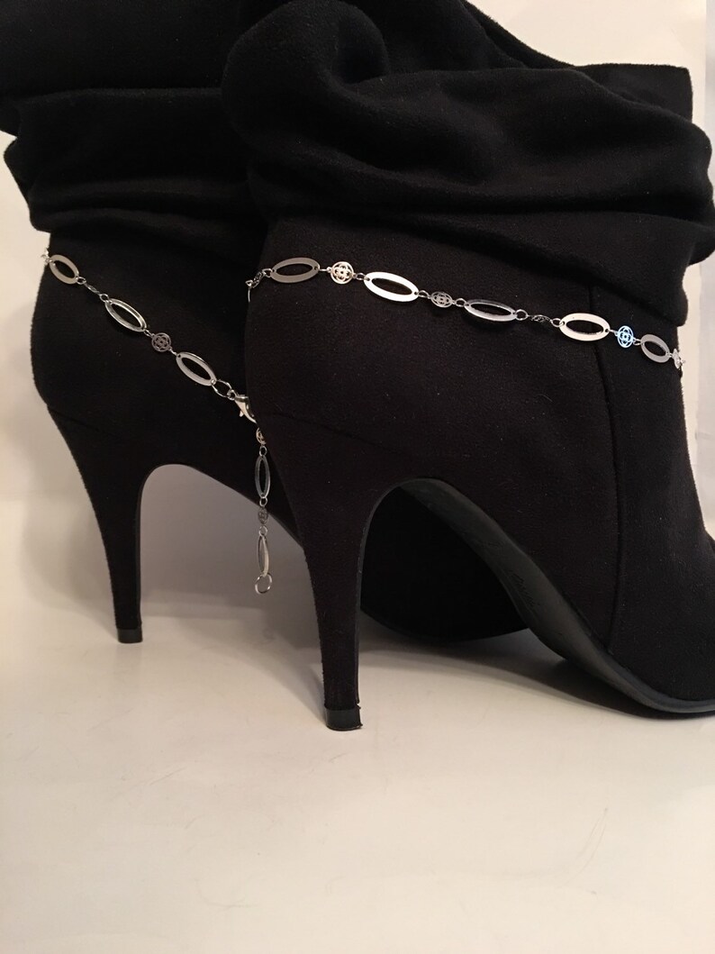 Boot bracelet Boot Jewelry Boot Chains Boot bling Silver Etsy