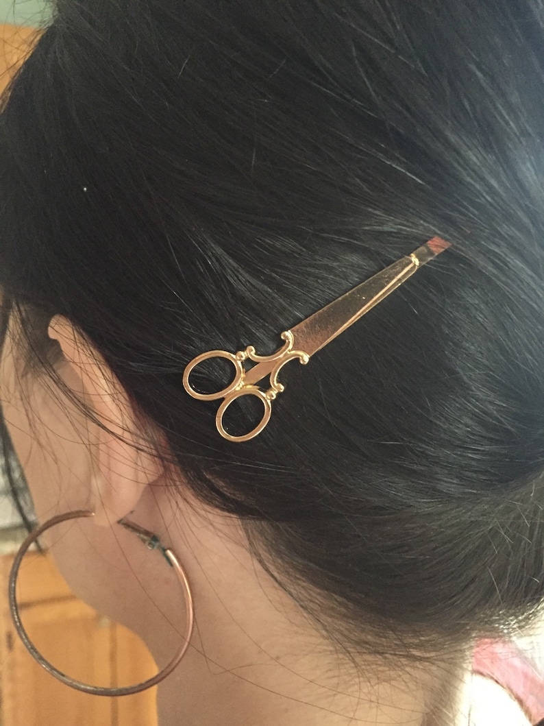 Scissor Hair Clip 1 Etsy