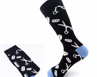 Sale! 3 pair for 15!! Scissor socks, black