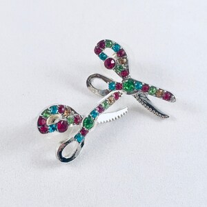 Scissor earrings, jewels, post style