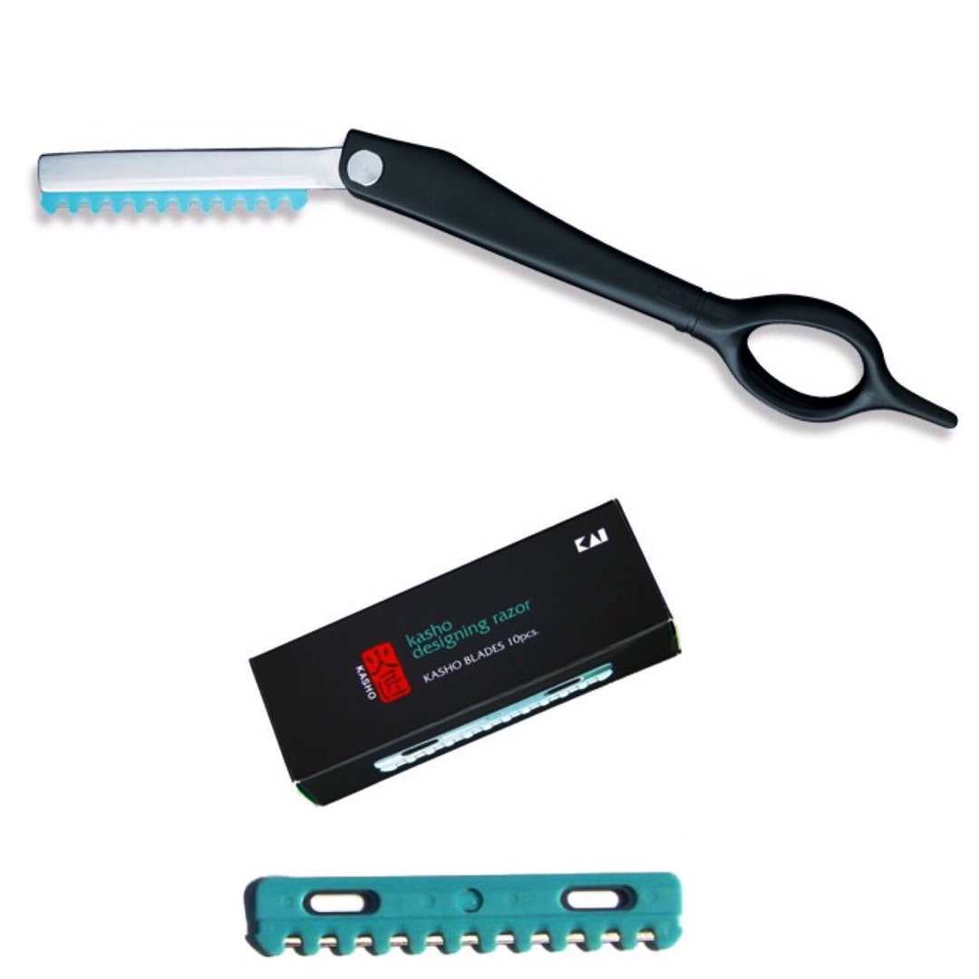 Kasho FOLDING Razor W/ 10 Pack Box of Kasho Blades 81.00 Etsy