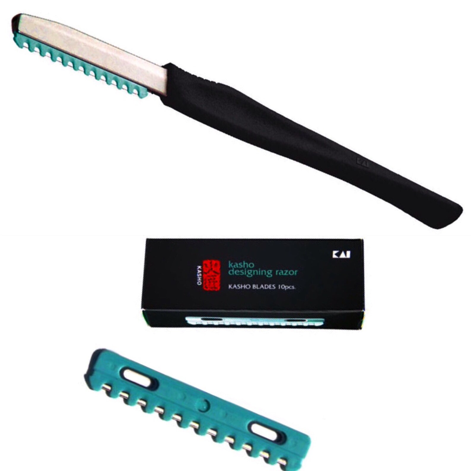 Kasho STRAIGHT Razor W/ 10 Pack Box of Kasho Blades 69.00 Etsy