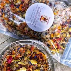 Bath Salt, Flower Bath Salt, Flower Bath Soak, Goddess Tea, Ritual Bath Soak, Bath Tea, Self Care