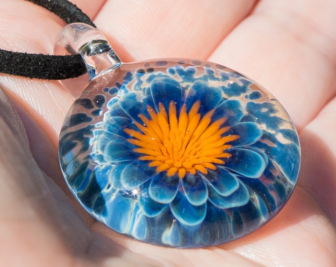 Blown Glass Pendant Necklace for Women for Men Heady Glass Etsy