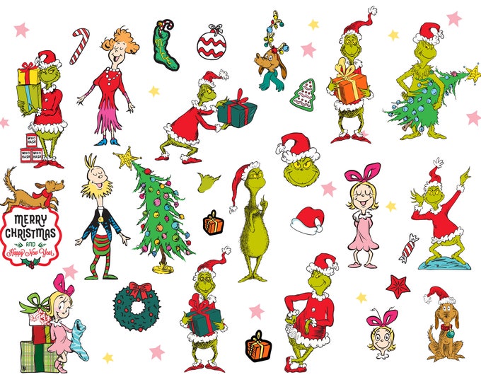 Happy Grinch Cutout - Etsy