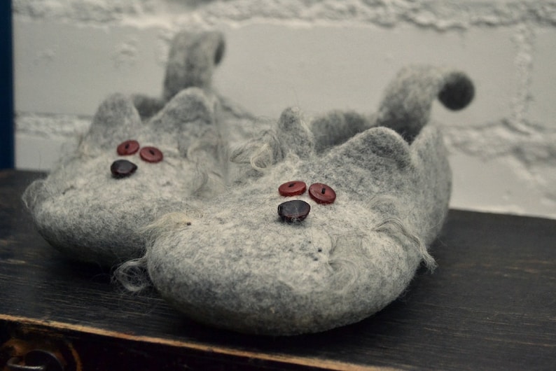 wool cat slippers