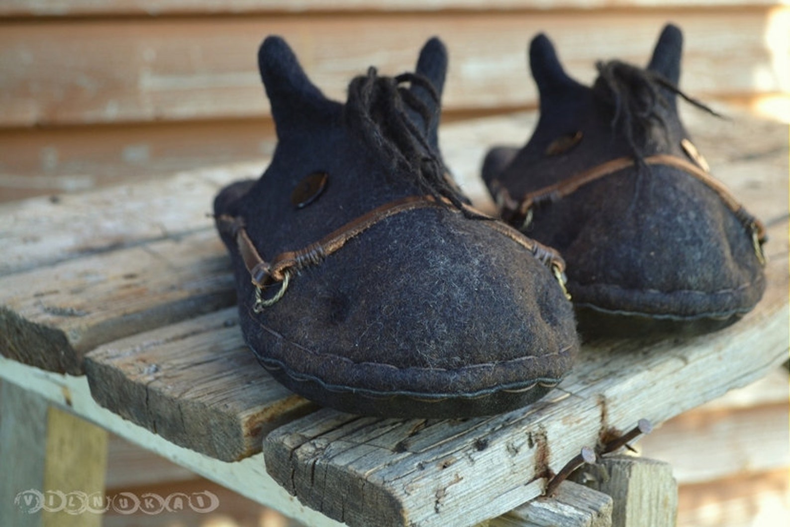 BLACK Slippers Horse wool felt horse - Etsy