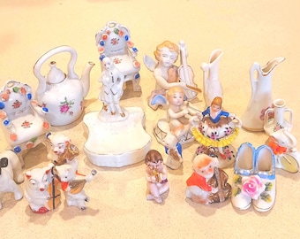 Precious Moments Enesco Birthday Train Age from 1 to 10 with Clown Leader Figurines