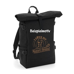 Block Roll-Top Backpack