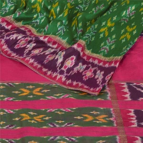 Green - Pochampally Ikat Fabric Cover Handmade Paper Photo Album (9 x 10 in) 16